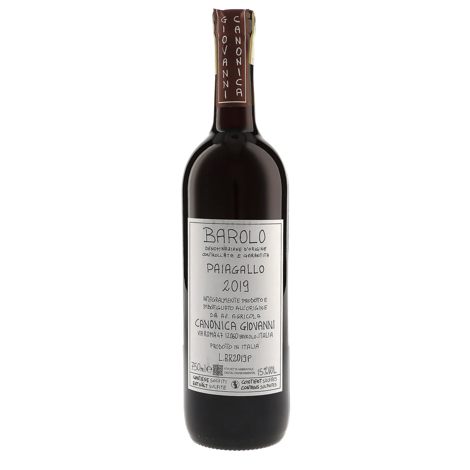 2019 Giovanni Canonica, Barolo, Paiagallo