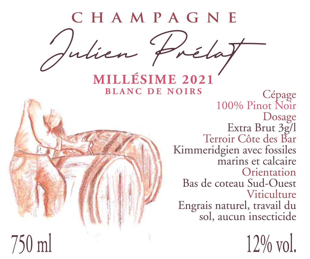 2021 Julien Prelat, Millesime Blanc de Noirs, Champagne