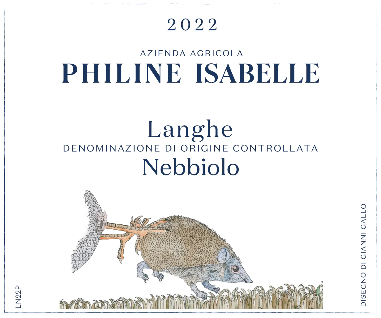 2022 Azienda Agricola Philine Isabelle, Langhe, Nebbiolo