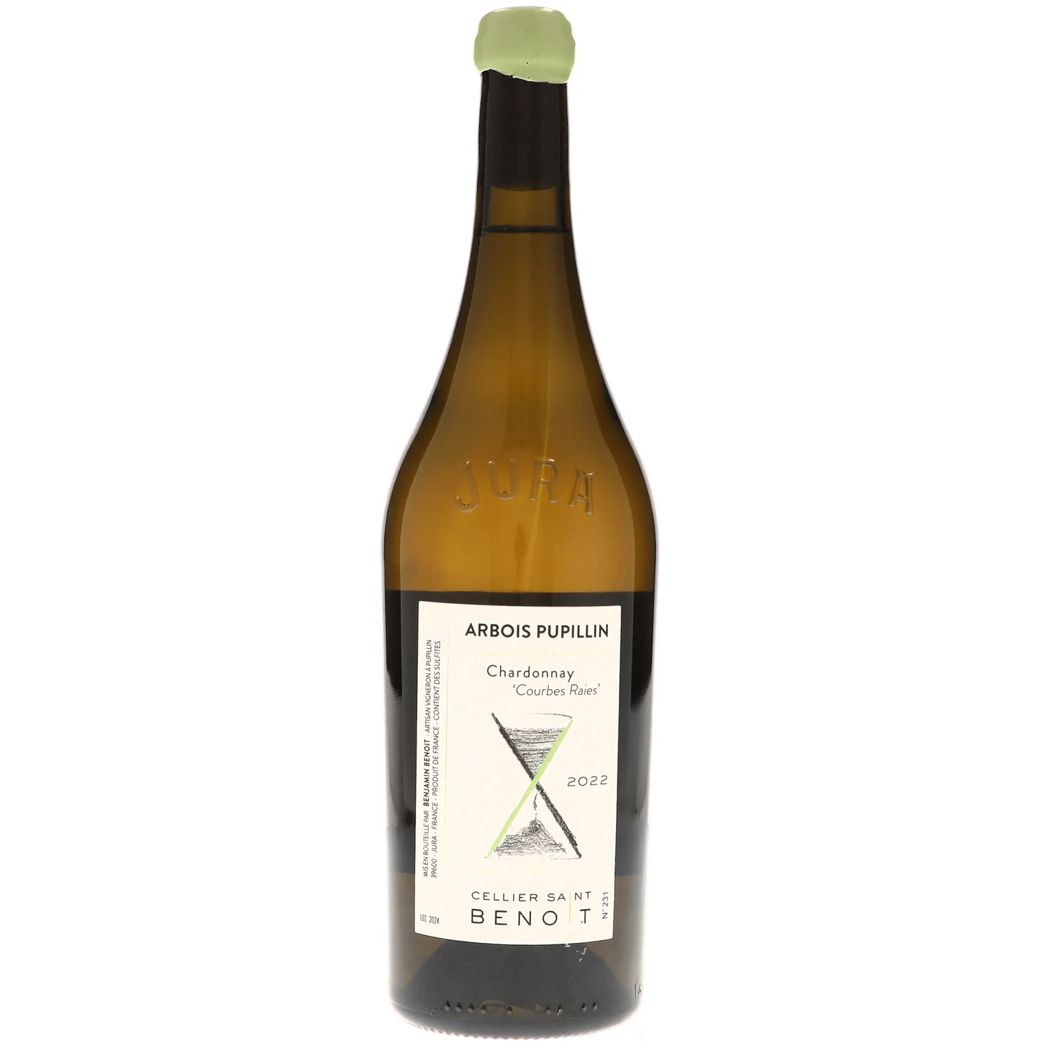 2022 Cellier Saint Benoit, Arbois Pupillin, Courbes Raies Chardonnay