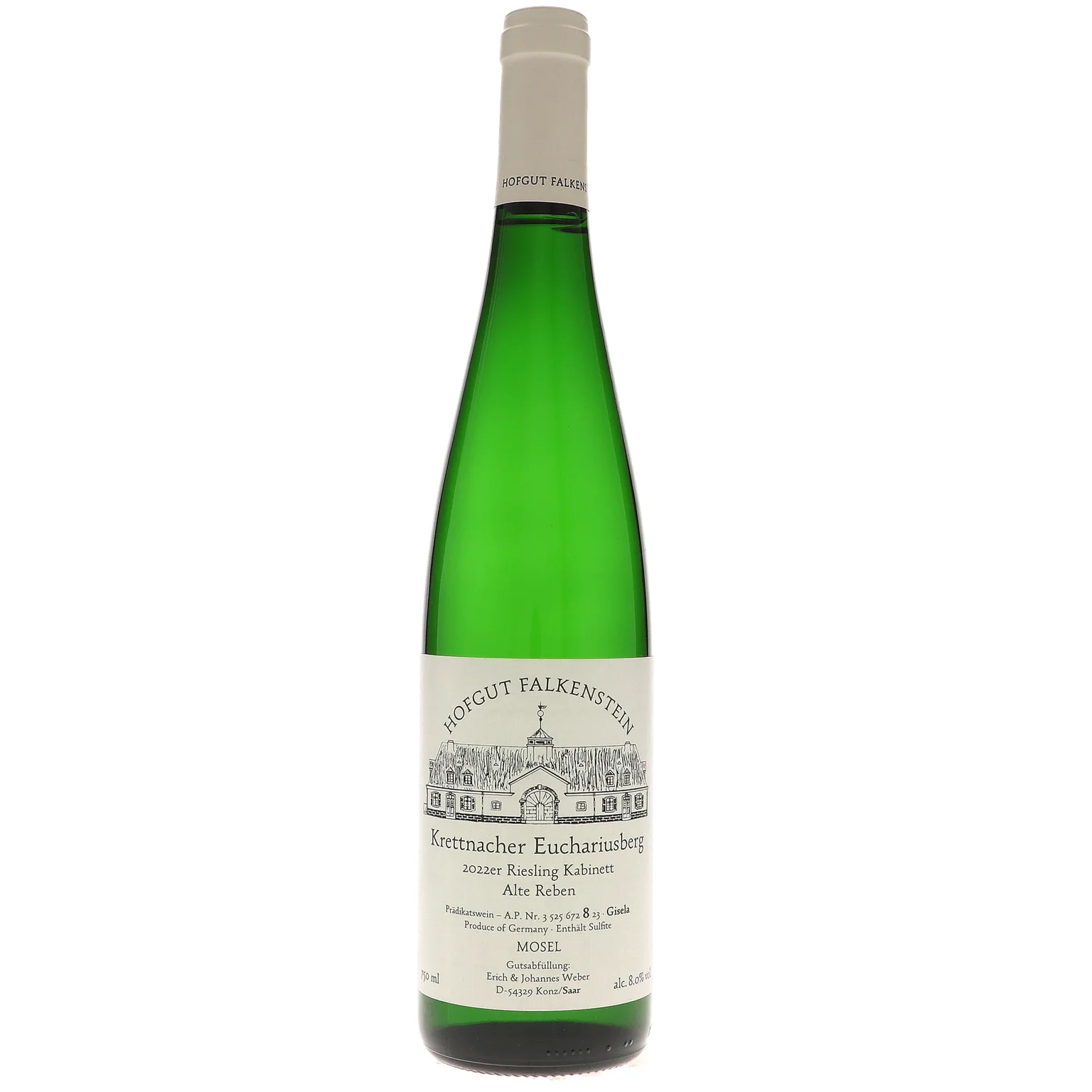 2022 Hofgut Falkenstein, Krettnacher Euchariusberg Riesling Kabinett Alte Reben Gisela, Mosel AP-8