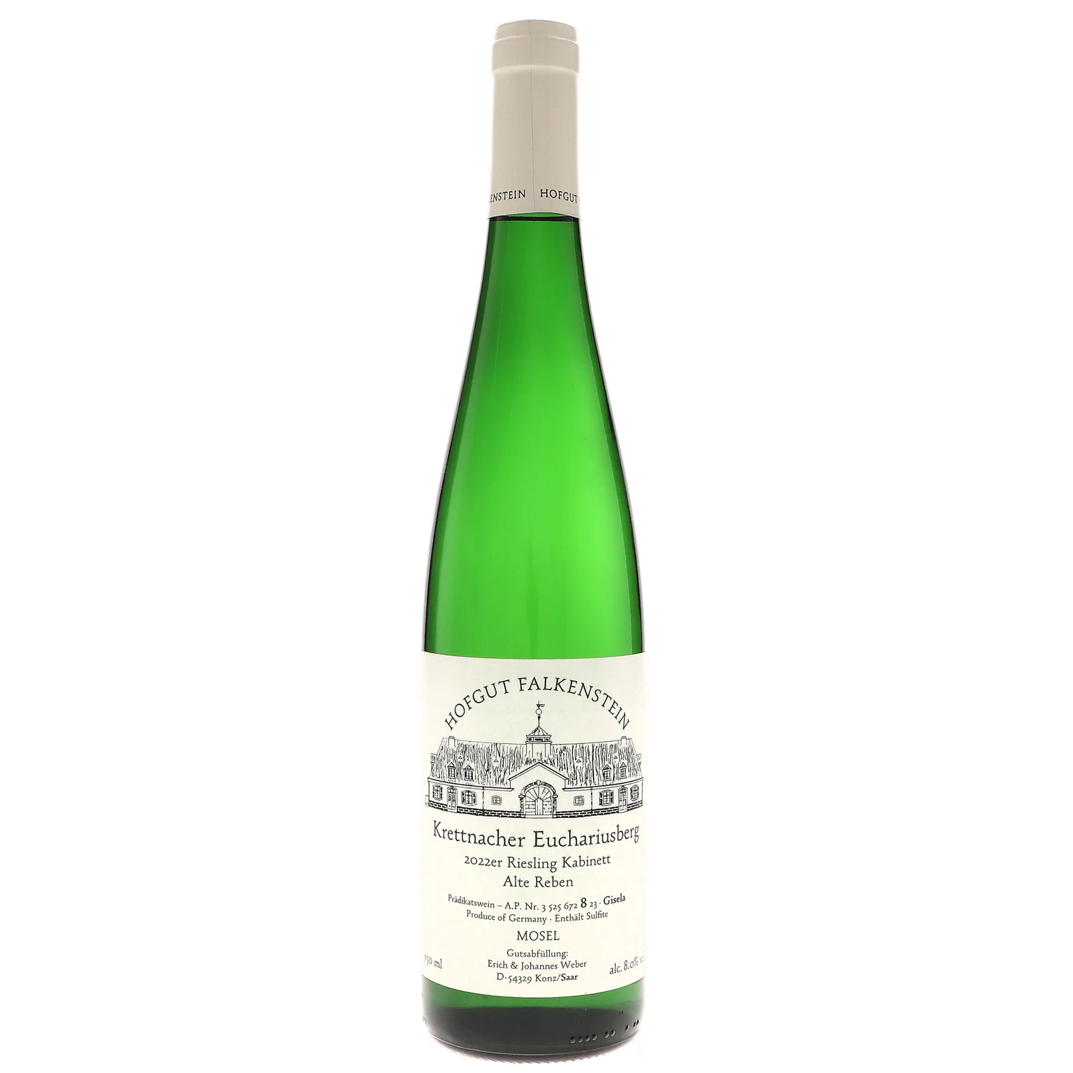 2022 Hofgut Falkenstein, Krettnacher Euchariusberg Riesling Kabinett Alte Reben Gisela, Mosel AP-8