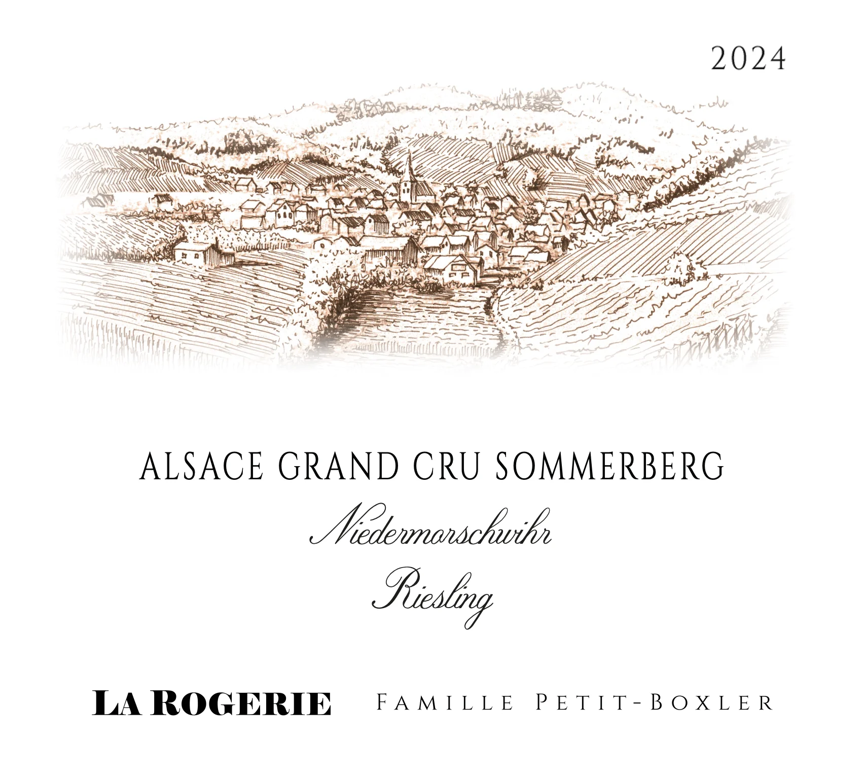 2024 La Rogerie, Niedermorschwihr Riesling Grand Cru, Sommerberg
