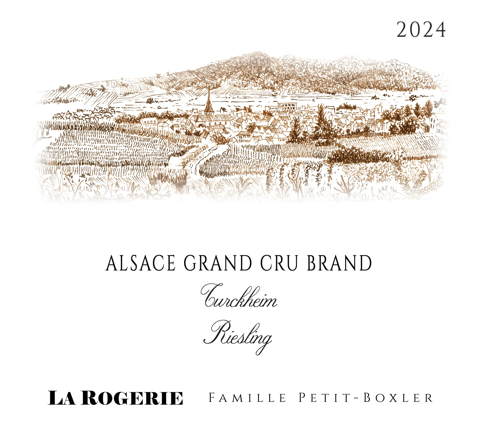 2024 La Rogerie, Turckheim Riesling Grand Cru, Brand