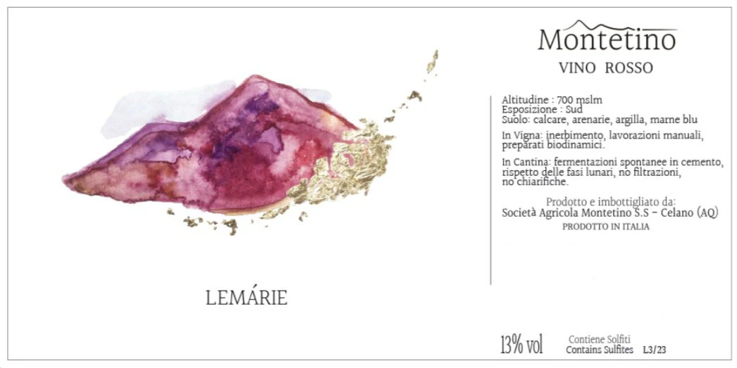 2024 Montetino, Lemarie Rosso