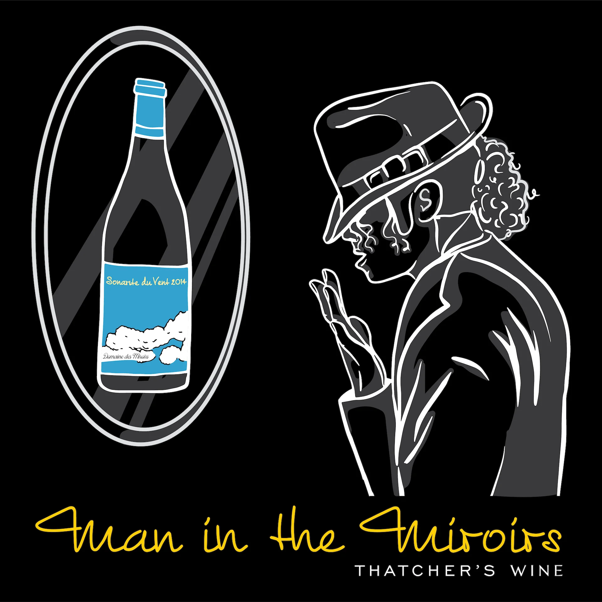 Man in the Miroirs - Medium Tee - Image 2