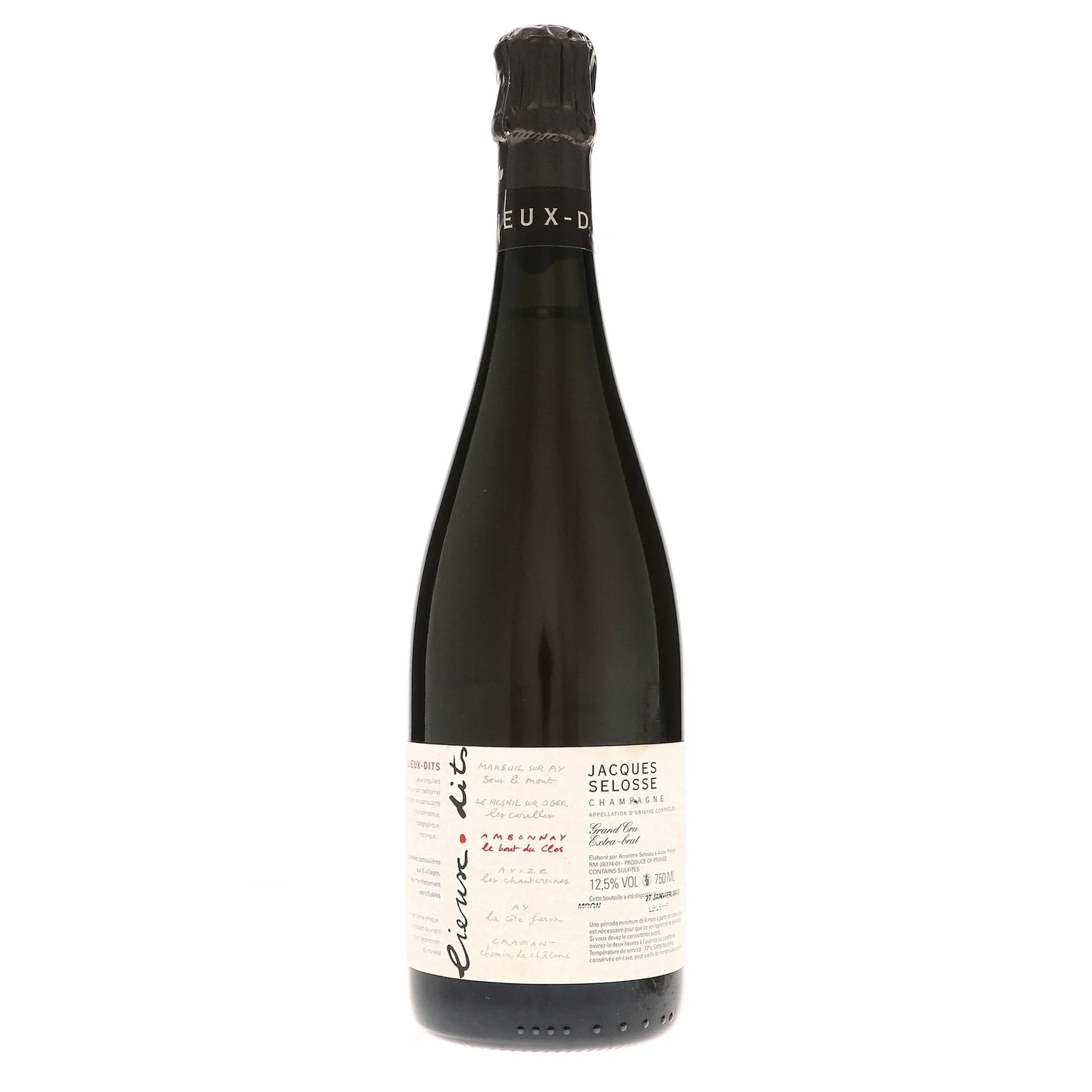 NV Jacques Selosse, Lieux-dits Le Bout du Clos Grand Cru, Ambonnay {Disgorged 2017}