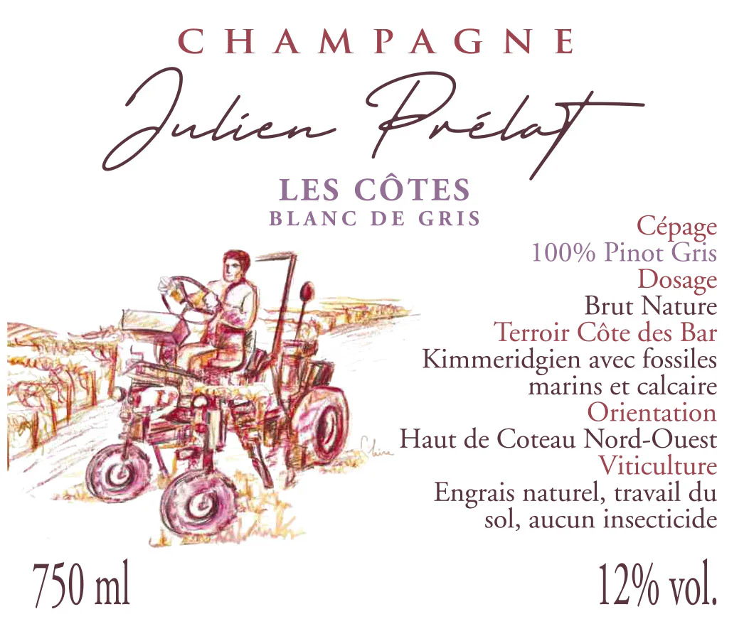 NV Julien Prelat, Les Cotes Blanc de Gris, Champagne {2022 Base}