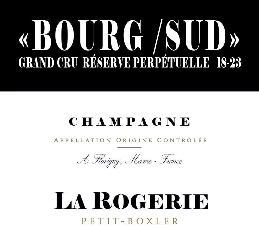 NV La Rogerie, Le Bourg Sud Grand Cru, Champagne {18-23}