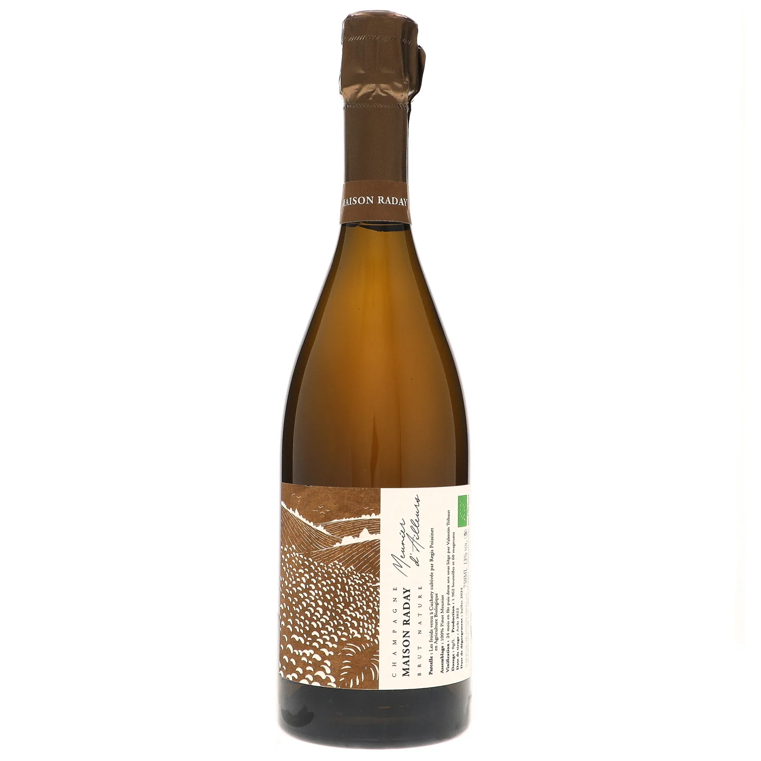 NV Maison Raday, Meunier d'Ailleurs, Champagne {2020 Base}